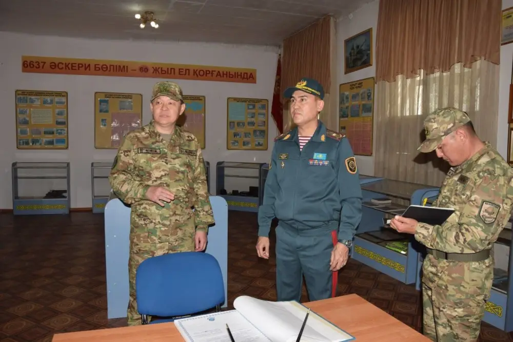 Проверены военные объекты Национальной гвардии в Петропавловске (2)