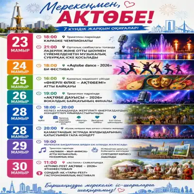 28 мая нашему городу исполнится 157 лет. Как в Актобе отметят День города? Куда идти и что смотреть? (3)