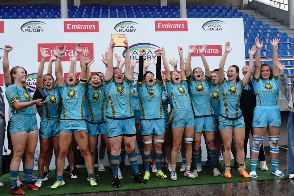 Қазақстан әйелдер регби құрамасы Азия чемпионатының күміс жұлдызын жарқыратып, Гонконгпен тең түсті Астане