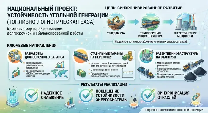 Национальный проект направлен на укрепление топливно-логистической базы угольной генерации Астане