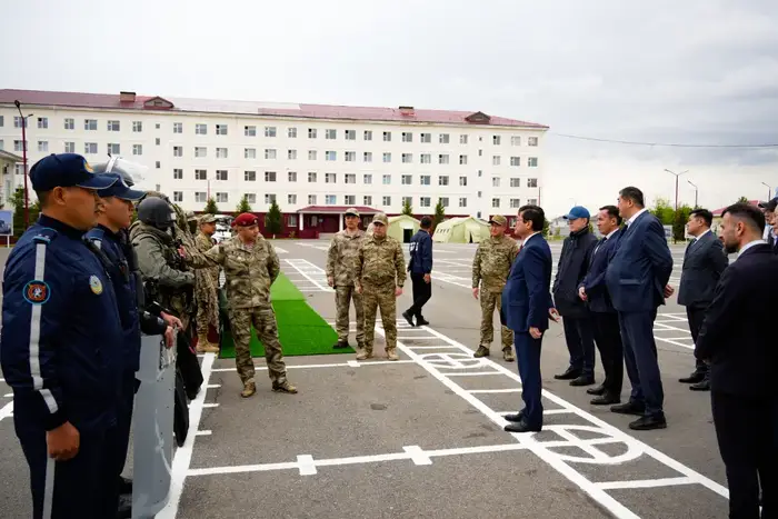 Под стягом доблести: визит к воинам Национальной гвардии в день защитника Отечества Астане