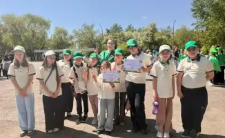 Городской экологический экспресс в Рудном: школьники демонстрируют знания и проекты