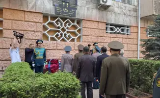 Церемония в Алматы в честь генерала армии Сагадата Нурмагамбетова