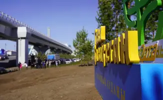 Посадка деревьев в Президентском парке Астаны