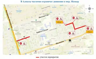 Алматы: улица Рабиги Сыздык на время станет «пауза» для старых теплосетей