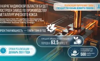 Запуск завода по производству металлургического кокса в Карагандинской области: новые рабочие места и экспортные перспективы