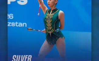 Айбота Ертайкызы завоевала серебро на чемпионате Азии по художественной гимнастике в Бишкеке