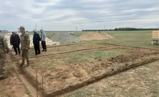 Строительство пожарных постов в Айтекебийском районе достигло 80% завершения