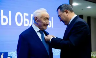 Стахан Белгожаев, 90-летний ветеран труда, удостоен ордена «Барыс» I степени за вклад в строительство гидроэлектростанций