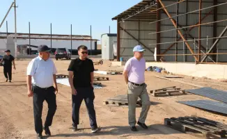 В Сарыагаше активно продолжается строительство производственного парка в Туркестанской области