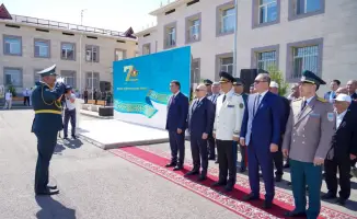 Патриотическое мероприятие в Туркестане день защитника Отечества