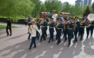 В Астане прошел концерт Центрального военного оркестра в честь Дня защитника Отечества