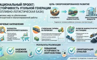Национальный проект направлен на укрепление топливно-логистической базы угольной генерации