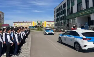 «Правопорядок начинается с меня»: карагандинским школьникам рассказали о безопасности на дорогах