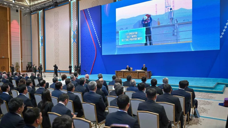 Токаев и Путин презентовали совместные торгово-экономические проекты Казахстана и России в Астане Астане